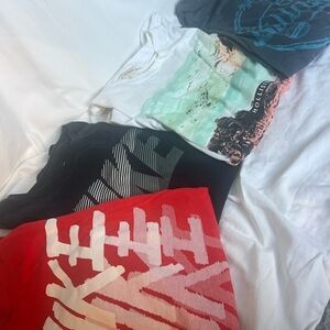 Men’s Graphic Tee Bundle | Nike, Hollister, Billabong Style | Size X-Large